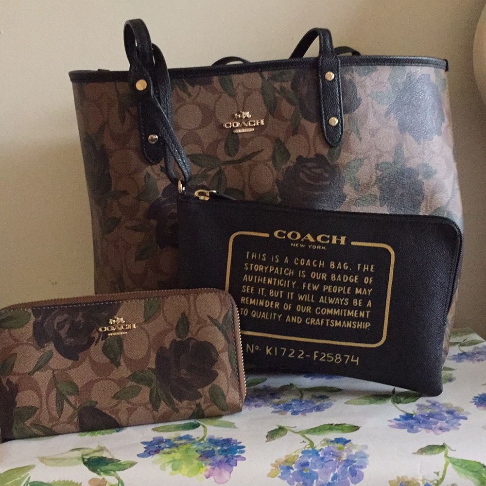 Coach Bag 3 Piece Combination